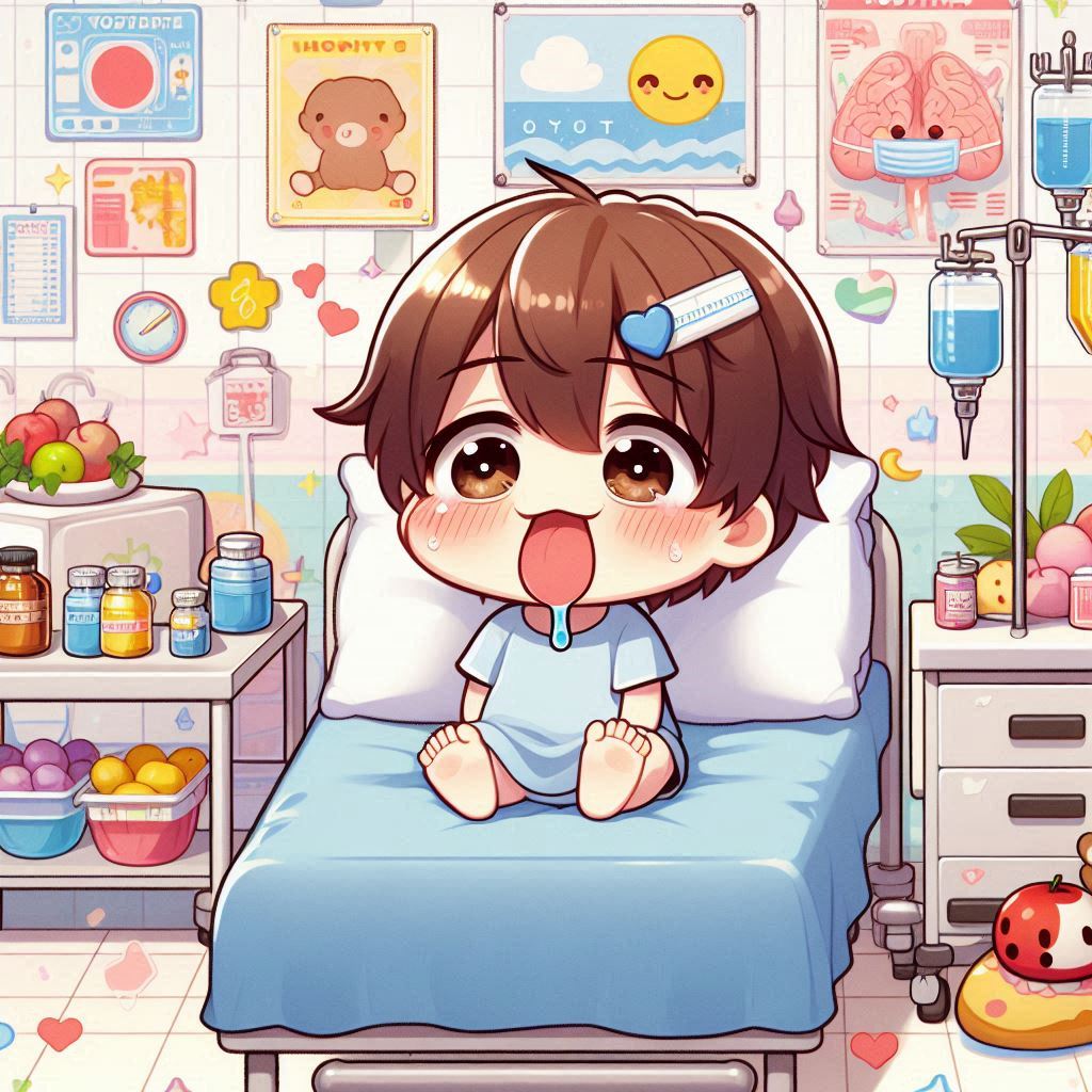 침이 끈적이는 이유 설명을 위한 이미지