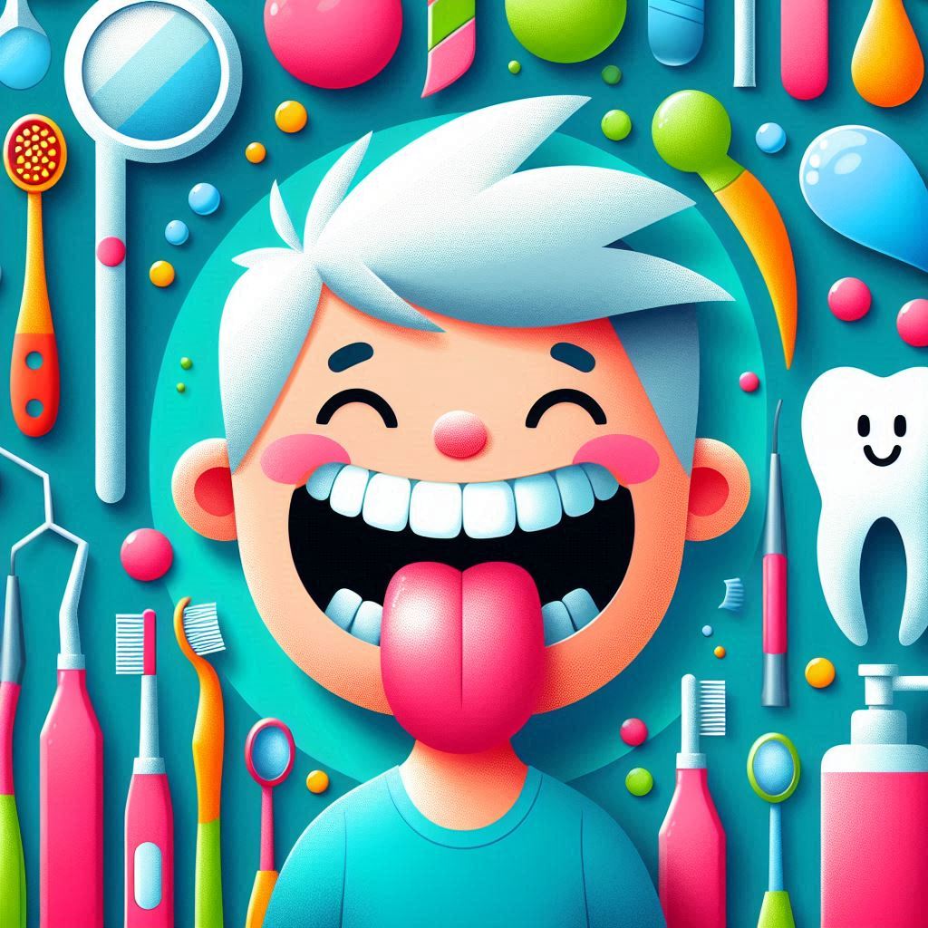 혀 백태 생기는 이유 때문에 혀 내밀고 진료 기다리는 중 이미지